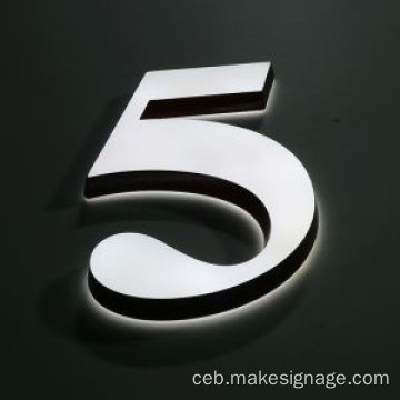 Mga sulat sa Acrylit Acrylic